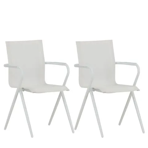 I lager Alina 1552-400 Venture Home Karmstol 2-pack Vit