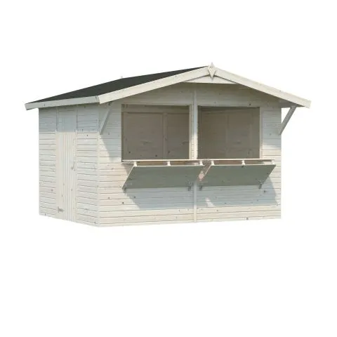 Stella Palmako Kiosk 8,4 m²/inv. 8,2 m², utan golv, obehandlad Trygg betalning