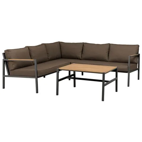 Cap Brafab Loungeset Antracit/Brun Trygg betalning