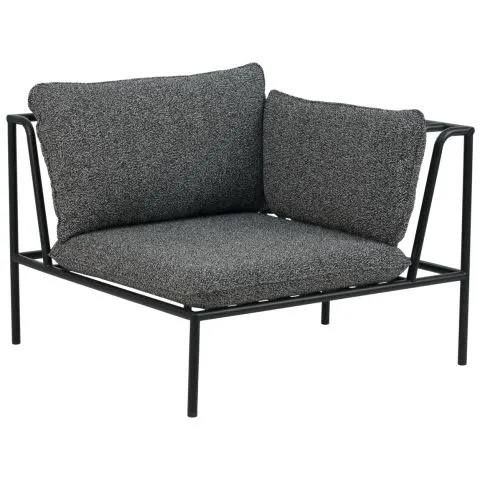 Sista chansen Collier Brafab Modulsoffa hörn Svart/Teddy Ant