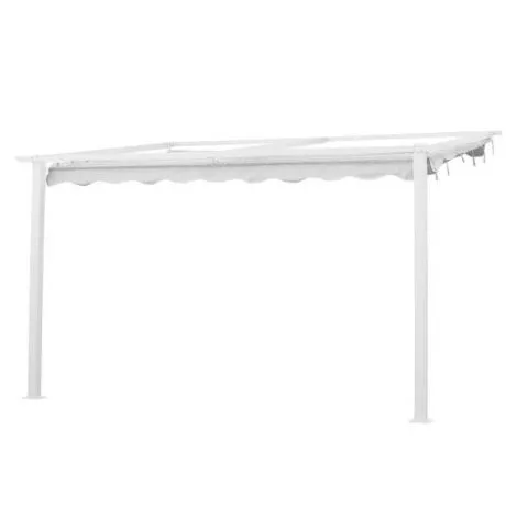 10147 Jabo Pergola väggfast, 3 x 4 m, vit Säker betalning