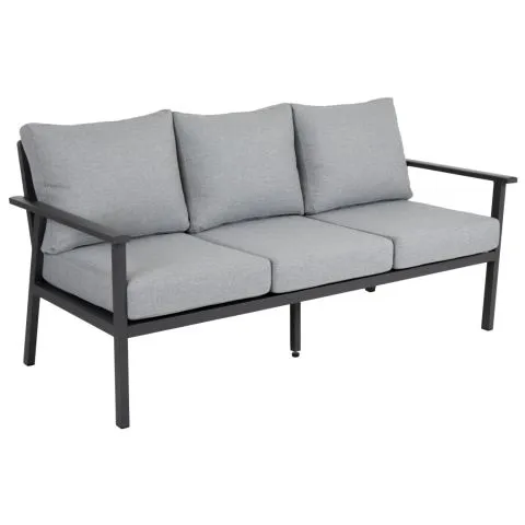 Rabatter Samvaro High Brafab Soffa 3-sits Antracit/Pearl Grey