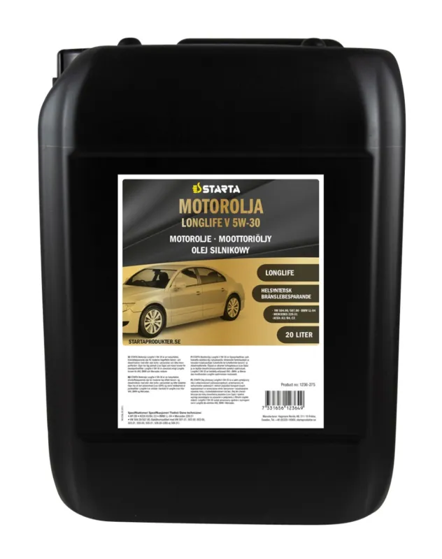 Fynd STARTA Motorolja Long Life V 5W-30 20 lit