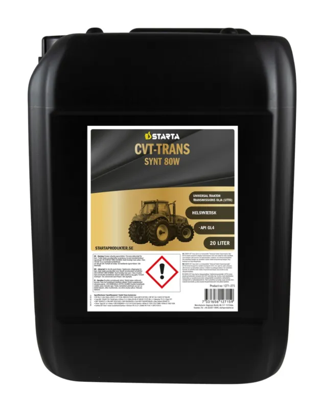 Säker betalning STARTA CVT-Trans Synt 80W 20 lit