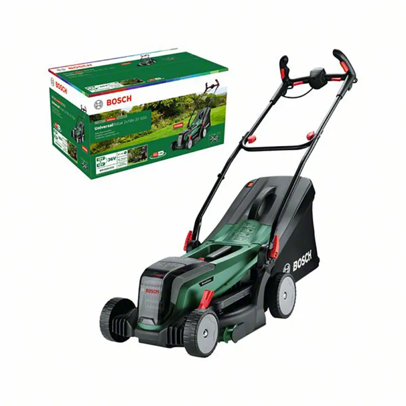 Endast idag Gräsklippare Bosch Power Tools Universalrotak 2X18V-37-550 utan Batteri