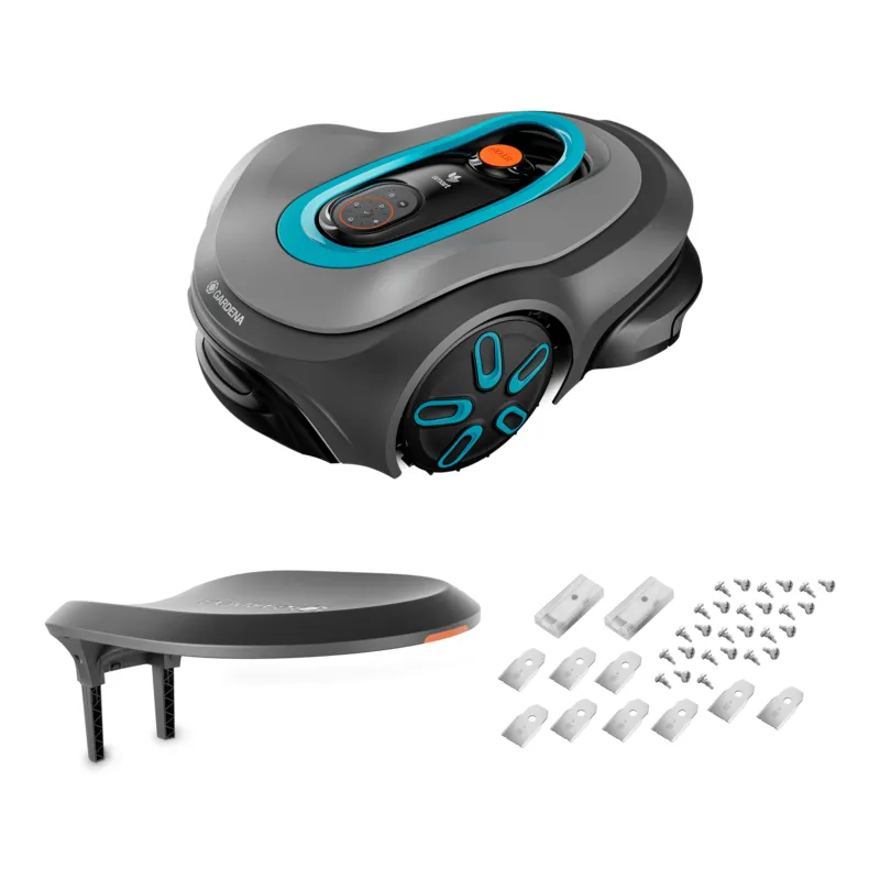 Utförsäljning Robotgräsklippare Gardena Smart Sileno Max 800 Paket Med Robothus & Reservblad