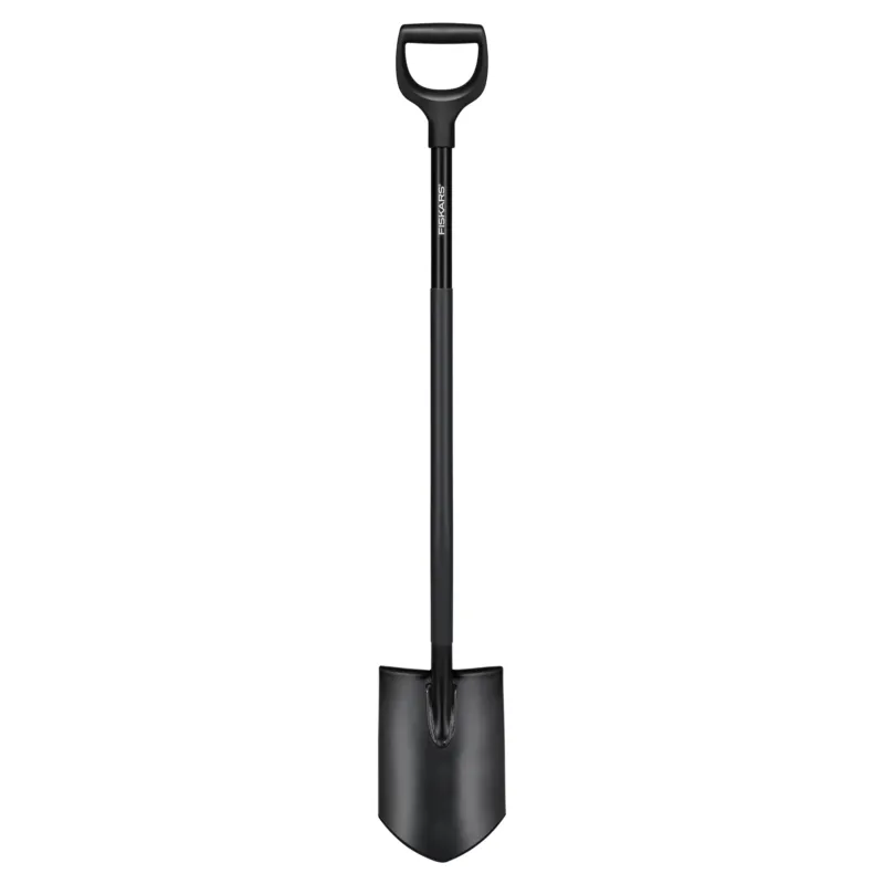 Spade Fiskars Comfort Spetsig Svart Rabatt