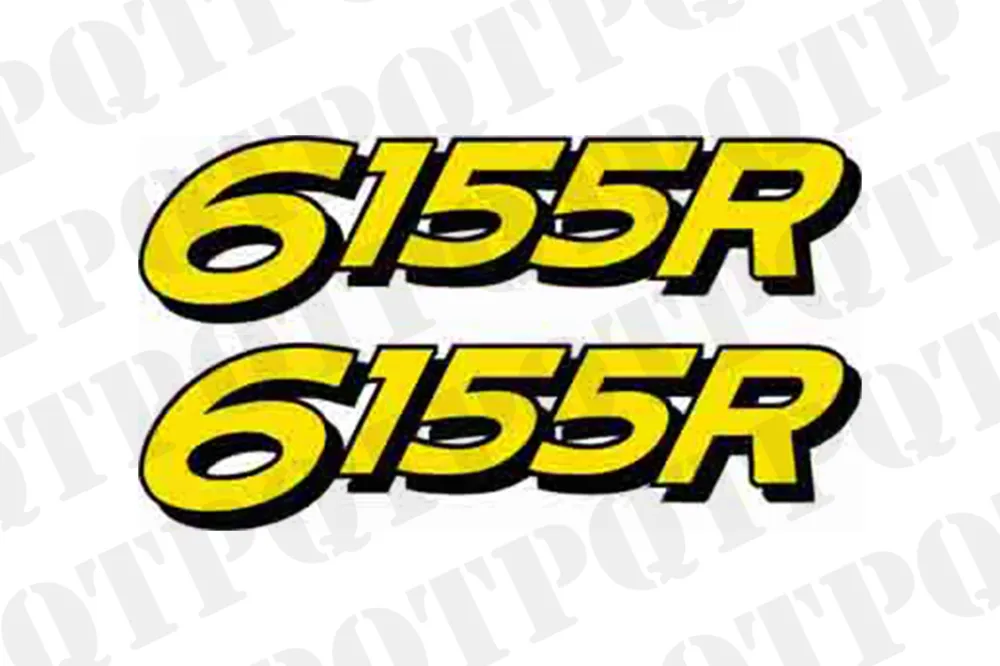 John Deere 6155R Model Decals Left and Right Snabb frakt