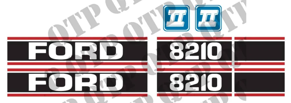 Decal Ford 8210 Force 2 Red & Black Beställ nu