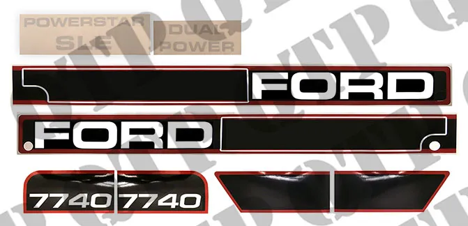 Decal Kit Ford 7740 Fri frakt