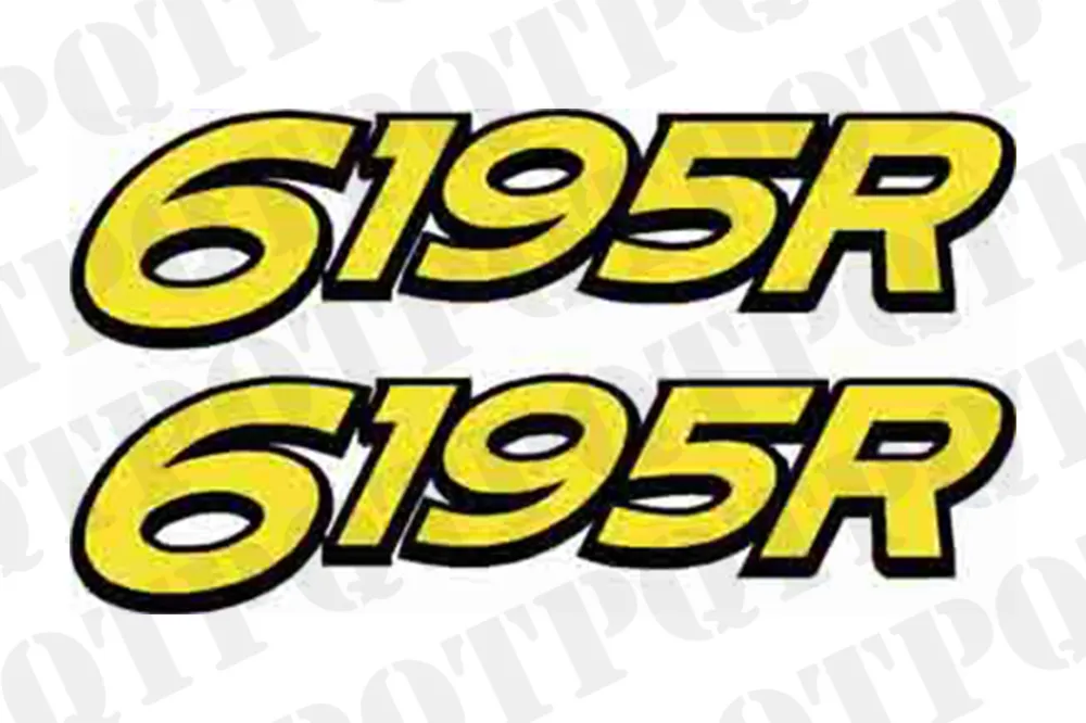 Bästa pris John Deere 6195R Model Decal Left and Right