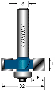 FALSFRÄS COBOLT L:24MM, D:32MM Bästa pris