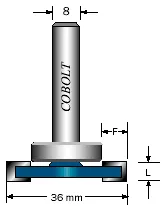 SKIVNOTFRÄS COBOLT 3 / 8MM Rea