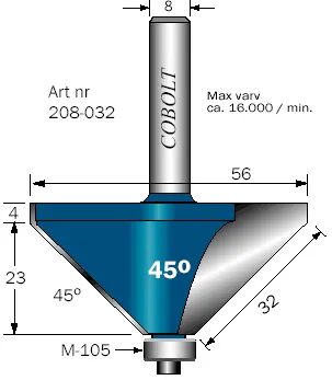 FASFRÄS COBOLT HM 56MM COBOLT Köp nu