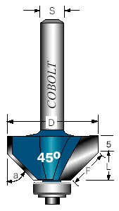 FASFRÄS COBOLT 45 GRAD, D:56MM Reapris