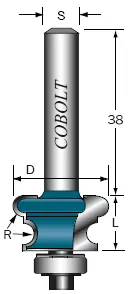 PÄRL- & RADIEFRÄS COBOLT , R:2,5 MM Beställ idag