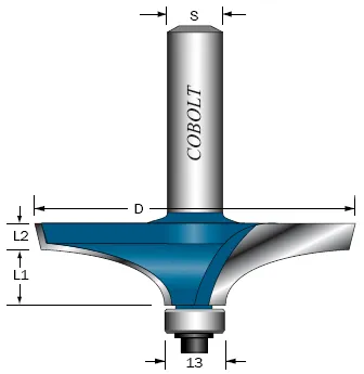 ELLIPSPROFILFRÄS COBOLT D:53 MM Begränsad tid