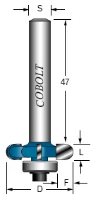 Billig SIDDEKORFRÄS COBOLT L:4MM