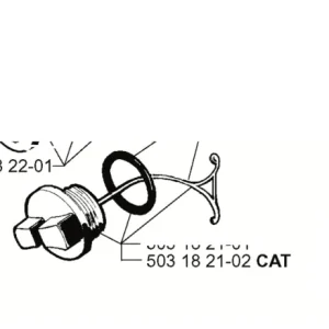 Snabb frakt Tanklock Jonsered 2054, 2055 CAT