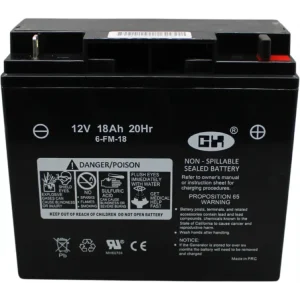OriginalBatteri 12V, 18Ah Villa, Park, Estate, Garden m.fl. 118120068/0 I lager