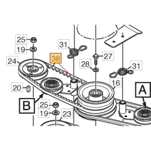 Drivrem Titan 135B, 135H, 9585-0182-01 Rabatter