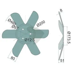 Rabatt Spadtallrik vänster, Ø 460x6 mm