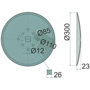 Kundfavorit Tallrik Slät, Ø 300 X 3 Mm