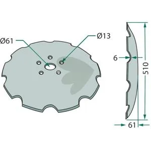 Tallrik Välvd 5-hål Begränsad tid