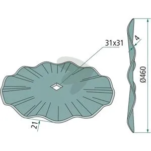 Köp nu Cutterskiva Korrugerad, Ø 460 X 4 Mm