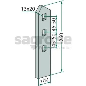 Slitvinkel CB rak - 416256 Outlet