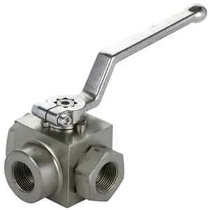 3-Vägs Kulventil BSP 3/4" Nyhet