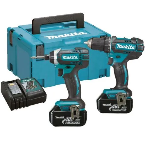 Begränsat erbjudande DLX2127MJ Makita Verktygspaket med batteri och laddare