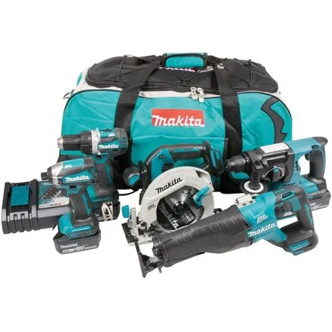Trygg betalning DLX5032T Makita Verktygspaket med batteri och laddare
