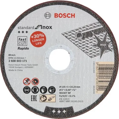 Standard for Inox Bosch Kapskiva 125x1mm 1-pack Outlet