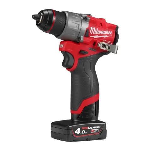 M12 FDD2-402X Milwaukee Borrmaskin med batteri och laddare Rea
