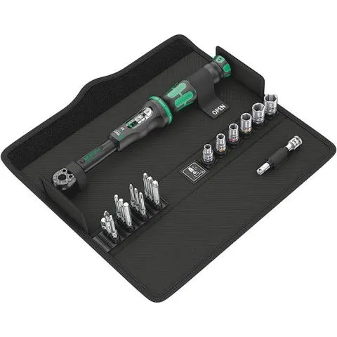 Click Torque A6 set 1 Wera Momentnyckel med tillbehör och väska Begränsad tid