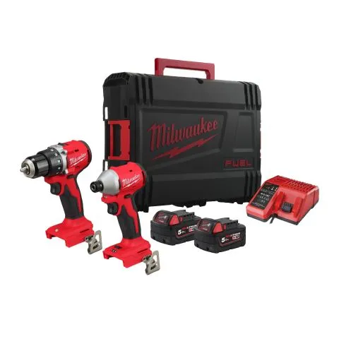 M18 BLCPP2B-502C Milwaukee Verktygspaket med batteri och laddare Begränsat erbjudande