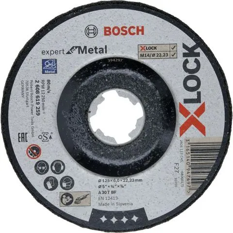Populär Expert for Metal Bosch Navrondell med X-LOCK 125 x 6 x 22,23 mm