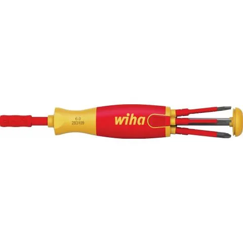 38613 Wiha Bitsmejsel med 6 slimbits, PH/PZ/SL Säker betalning
