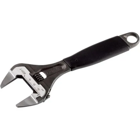 9029-T Bahco Skiftnyckel svartoxiderad, extra stor gripvidd 170 mm Sista chansen