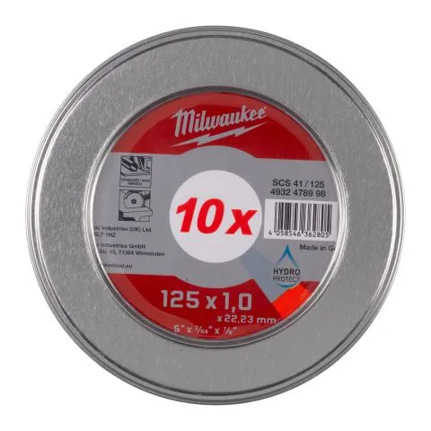 4932478998 Milwaukee Kapskiva 10-pack 125 x 1.0 mm Utförsäljning