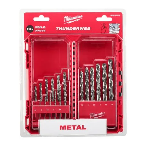 Rea 4932493869 Milwaukee Metallborrsats 19 delar