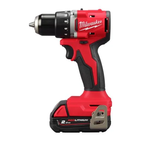 Outlet M18 BLDDRC-202C Milwaukee Borrskruvdragare med batteri och laddare