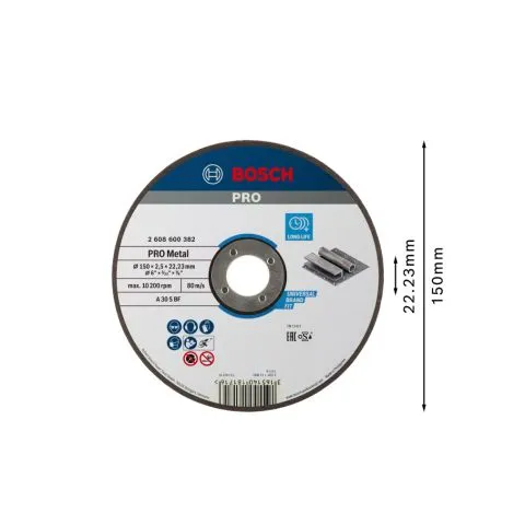 Expert for Metal Bosch Kapskiva 150x22,23mm Fynd