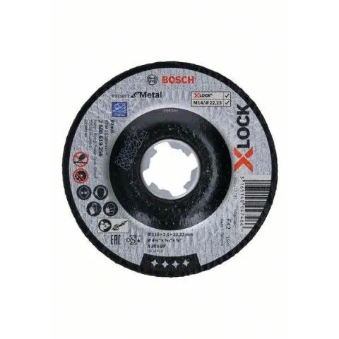 I lager Expert for Metal Bosch Kapskiva med X-LOCK, nedsänkt sågning 115 × 2,5 × 22,23 mm