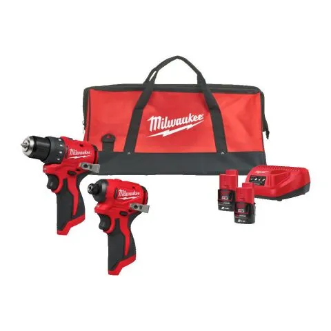 BLPP2D-202B Milwaukee Verktygspaket med batteri och laddare Nedsatt pris