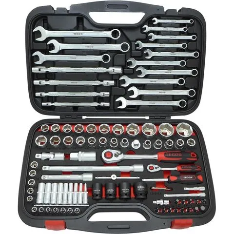 Säker betalning T-2094 Tecos Hylsnyckelsats 94 delar, 1/2"+1/4"