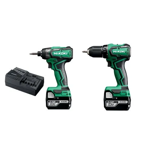 Rea KC18DD HiKOKI Verktygspaket med batterier och laddare