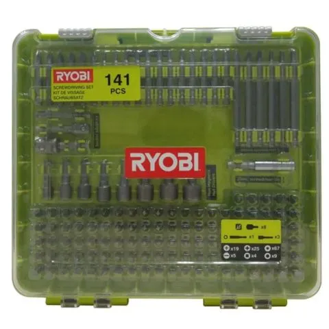 RAKD141 Ryobi Bitsset 141 delar Kampanjpris