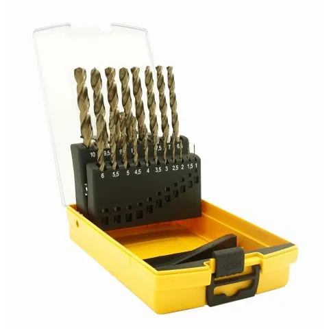 Rabatter Pro 201270 Ironside Borrkassett 19 st. borrar, 1-10 mm, plastbox